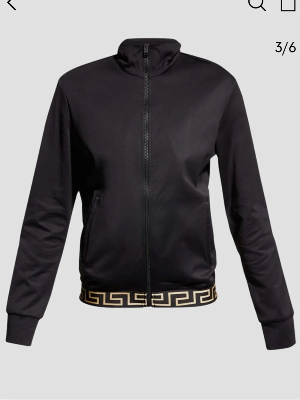 Versace Greca Border Track Black Jacket - Picture 4 of 12